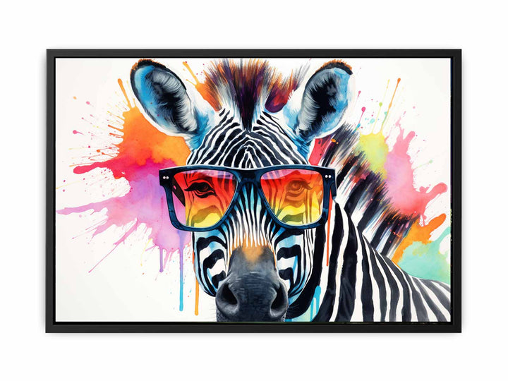 Cool Zebra Art   canvas Print