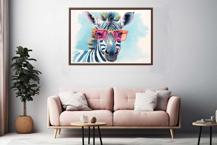 Cool Zebra Painting Art Print