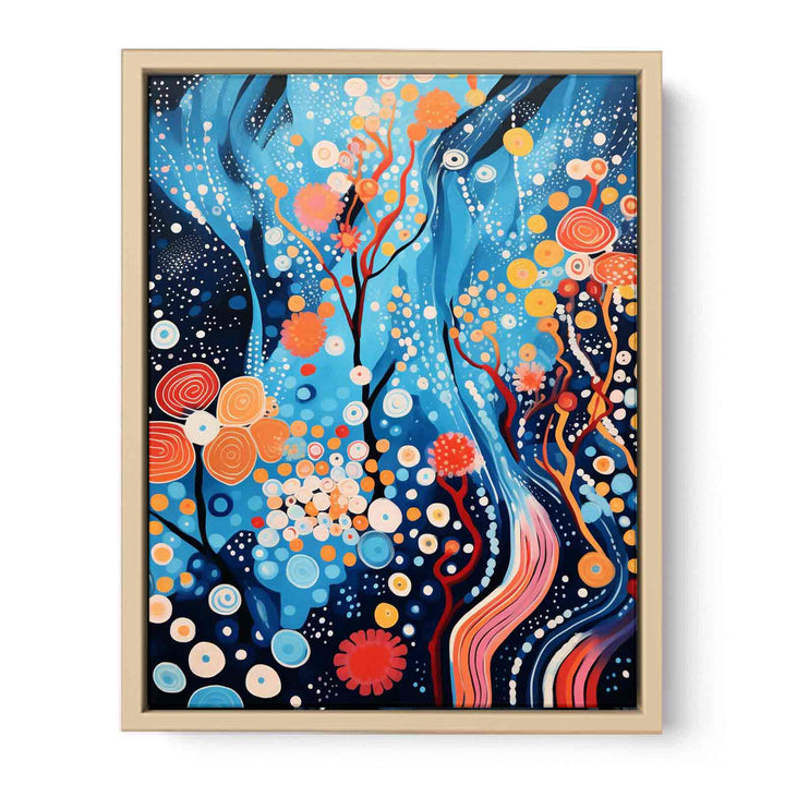 Vibrant Abstract Art  framed Print
