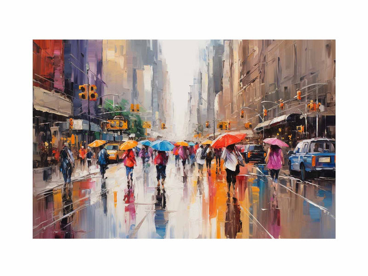 Umbrellas In New York Art 