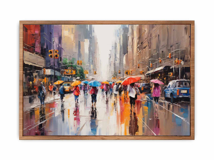 Umbrellas In New York Art   Painting