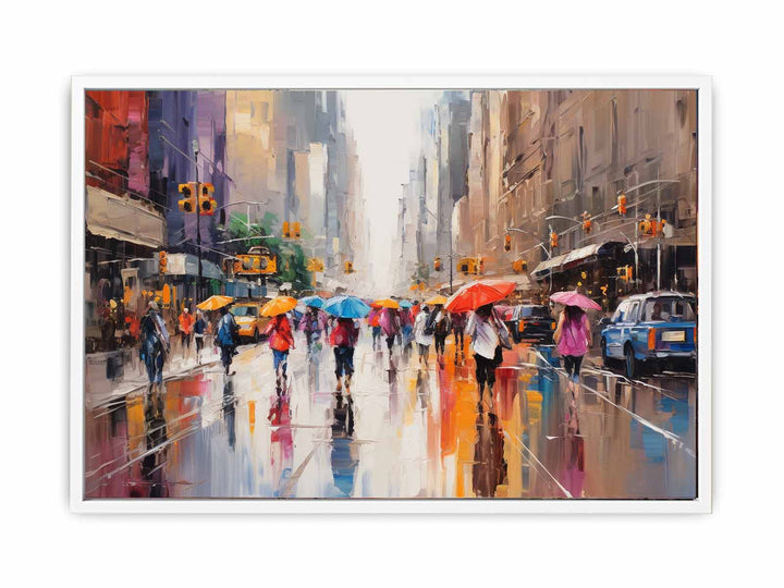 Umbrellas In New York Art   Painting