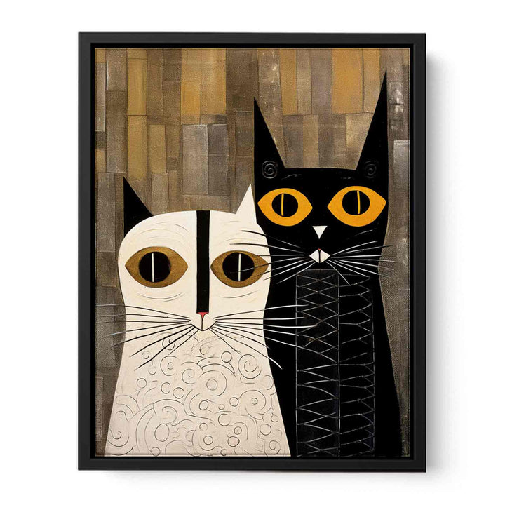Abastract Cat Poster   canvas Print