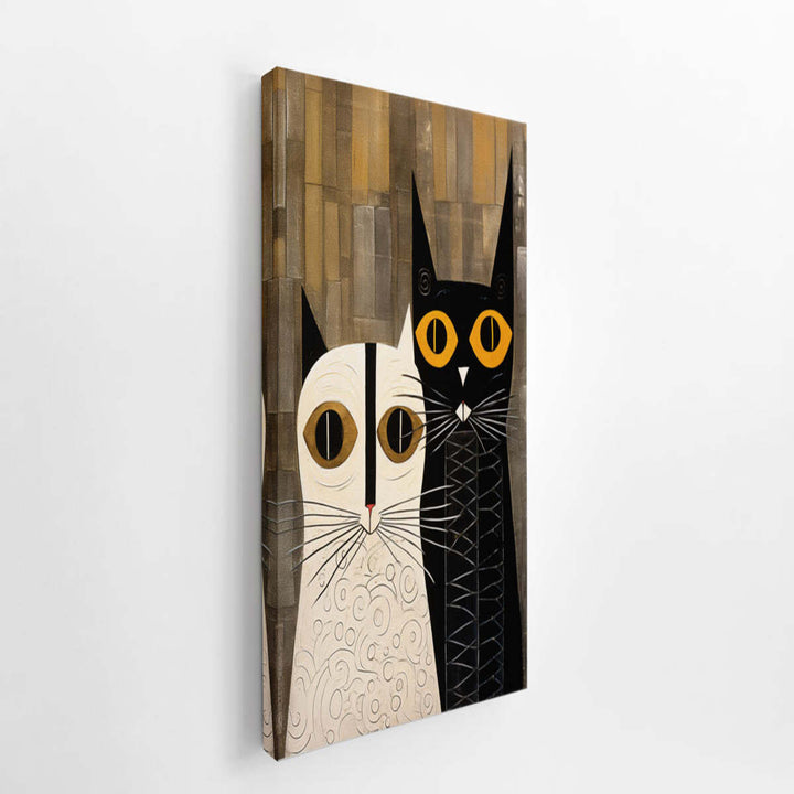 Abastract Cat Poster   canvas Print
