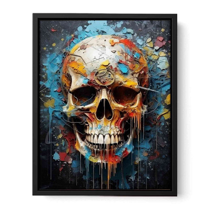 Skull Art Poster  canvas Print