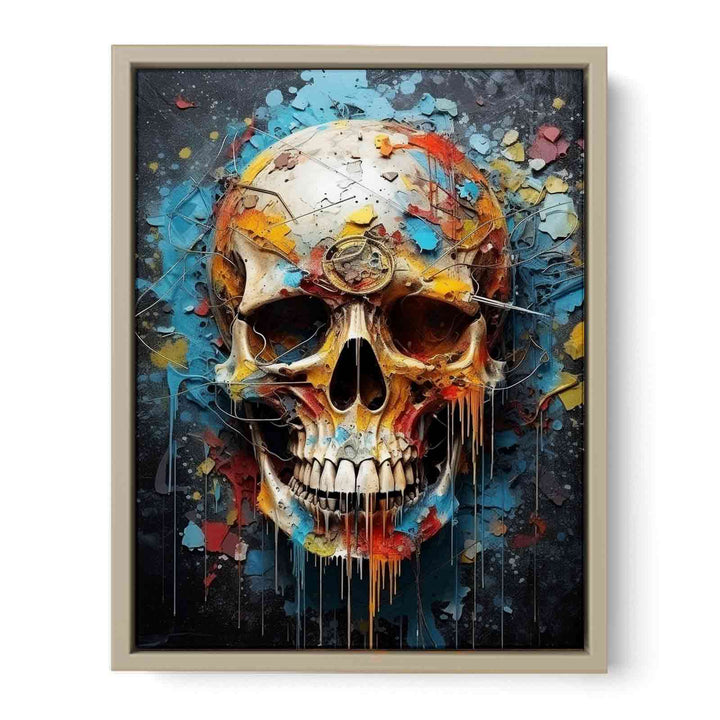 Skull Art Poster framed Print