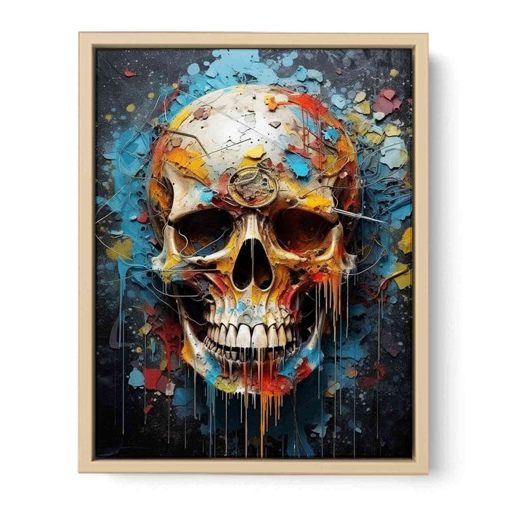 Skull Art Poster framed Print