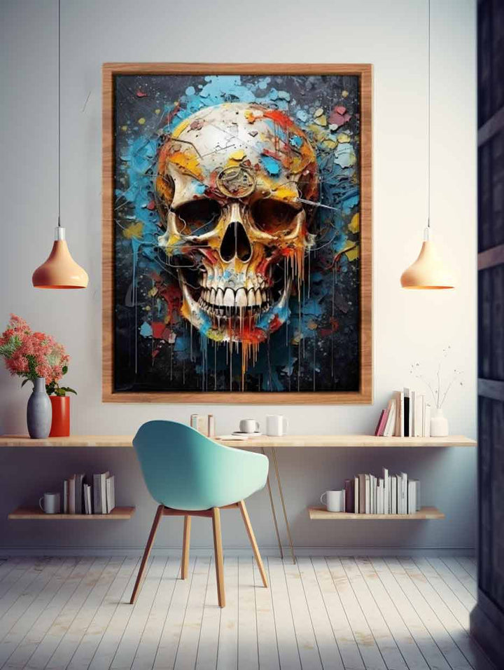 Skull Art Poster Print