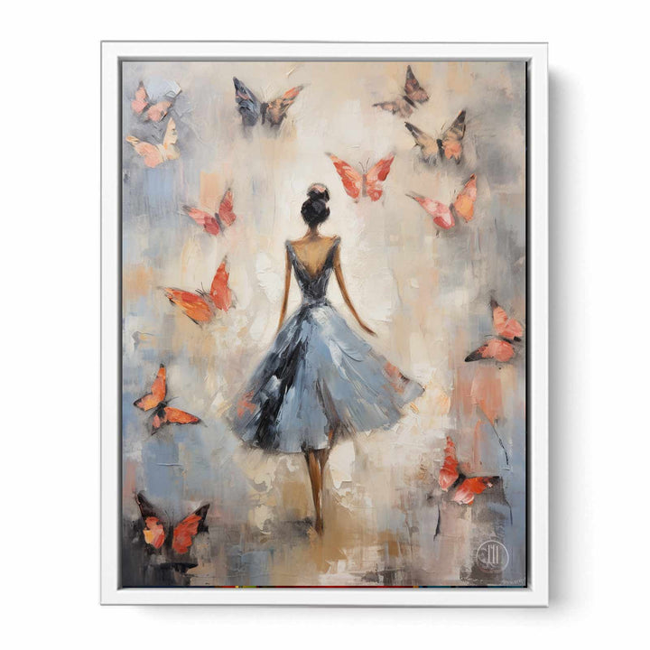 Butterfly Girl Art  Painting
