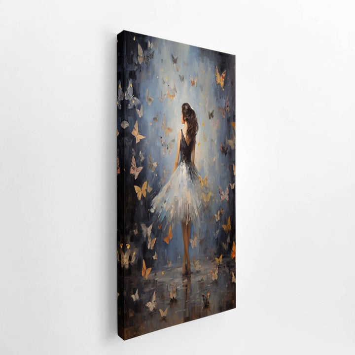 Butterfly Girl Painting  canvas Print