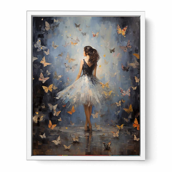 Butterfly Girl Painting  