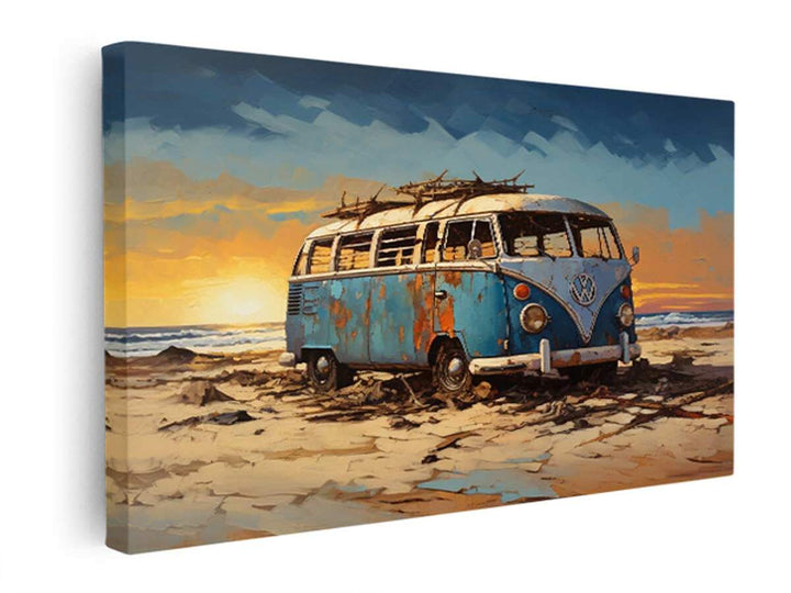 CAMPARVAN PARK Painting  canvas Print
