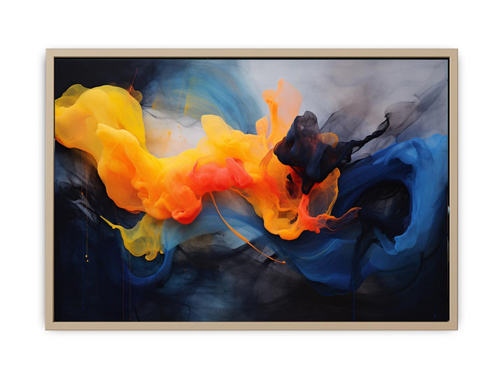 Abstract Clouds Art framed Print