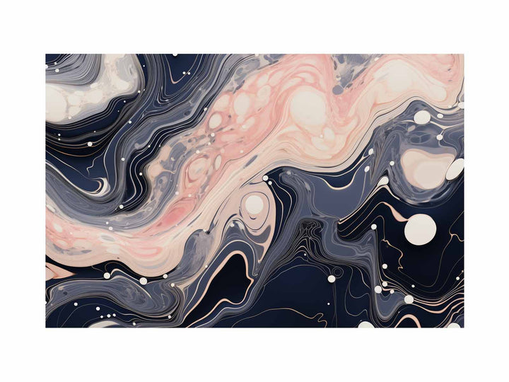 Pink Black Marble  