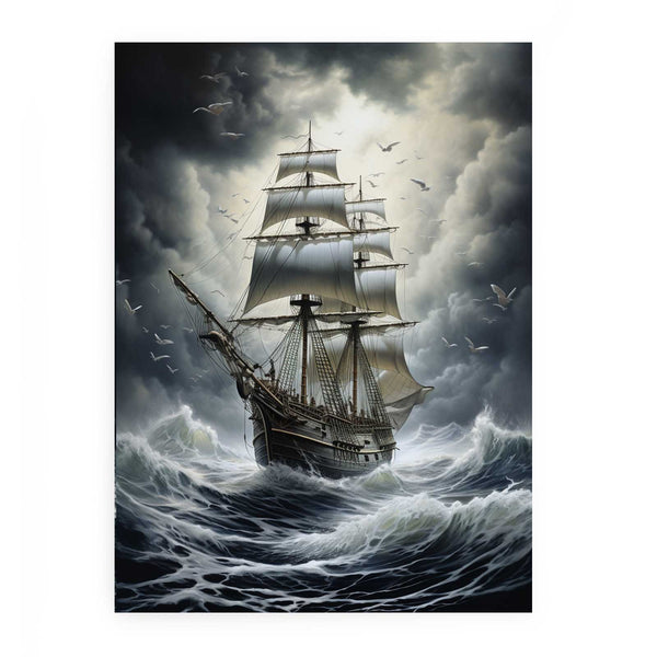 Ship In Storm  