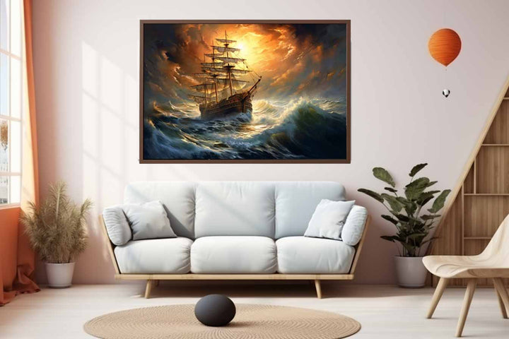 Storm Ship Art Print