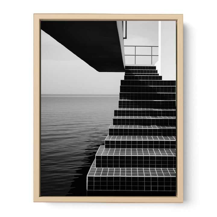 Steps To Sea Art framed Print