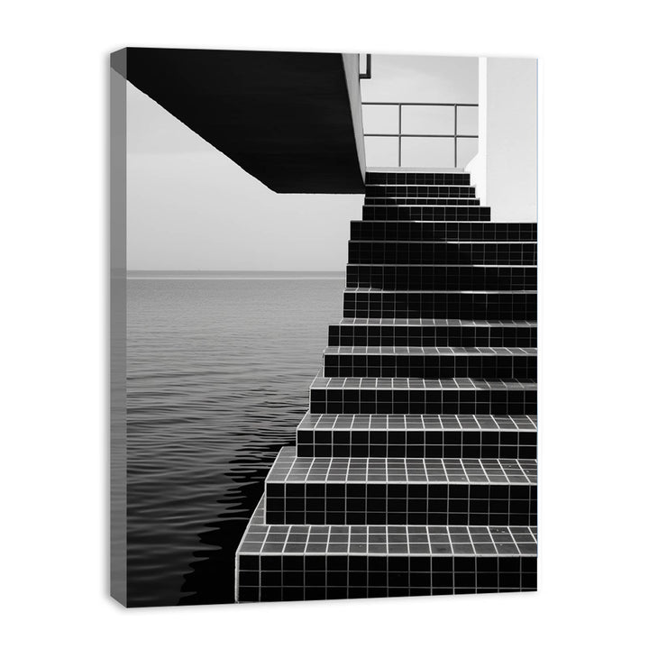 Steps To Sea Art framed Print