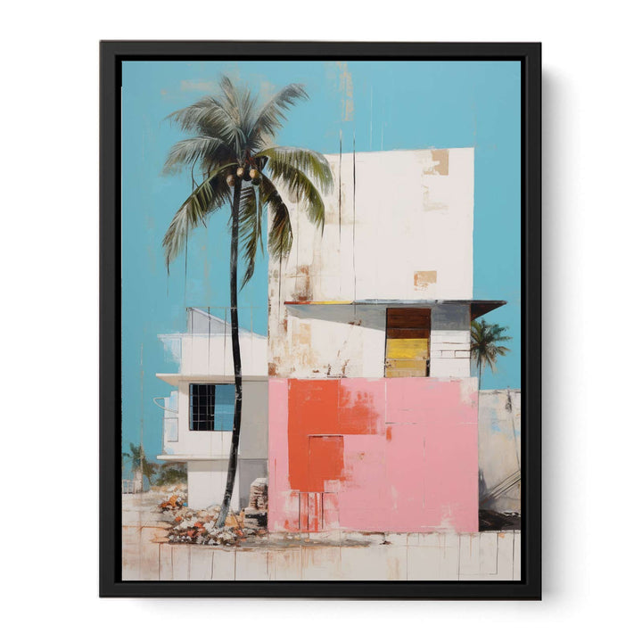 Absract House Art  canvas Print