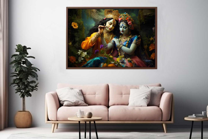 Raha Krishna Painting Art Print