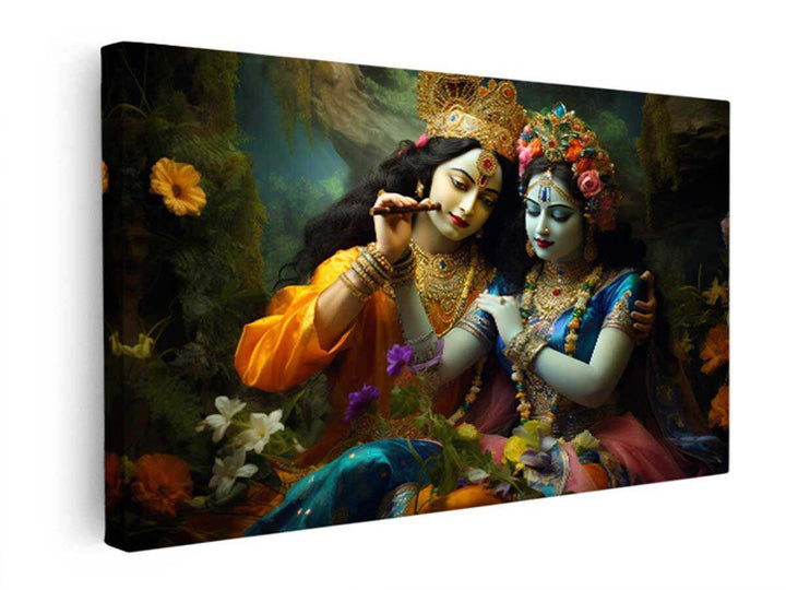Raha Krishna Painting  canvas Print