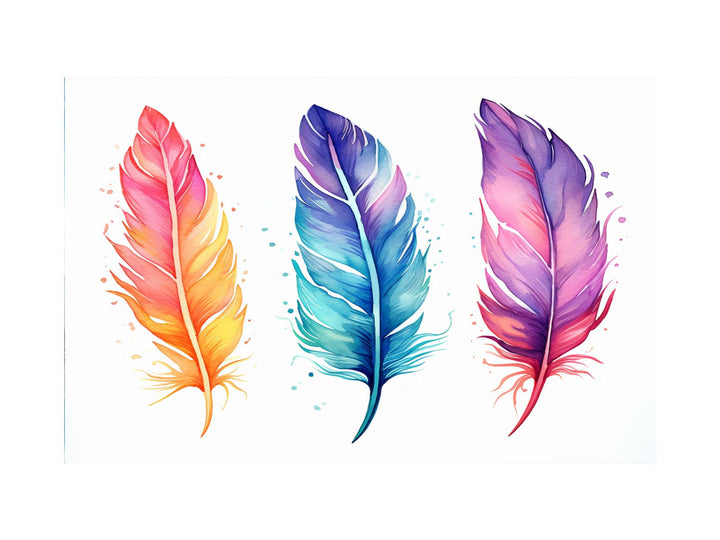 Colorfull Boho Feathers 