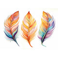 Rainbow Feathers