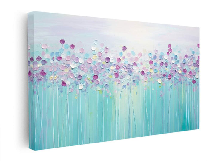 Raindrops Abstract Art Painting  canvas Print