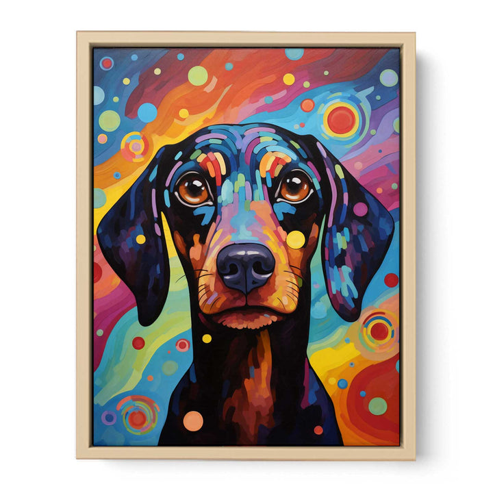 Modern Dog Pop Art framed Print