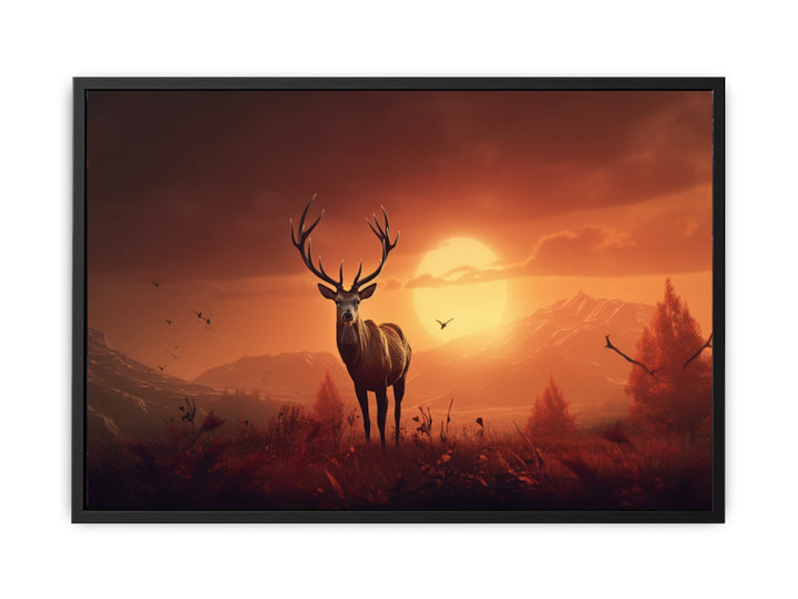 Morning Stag   canvas Print