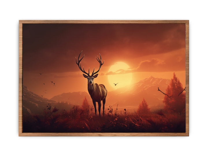 Morning Stag   Painting