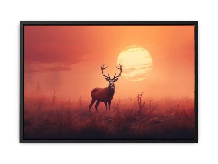 Morning Stag Art   canvas Print