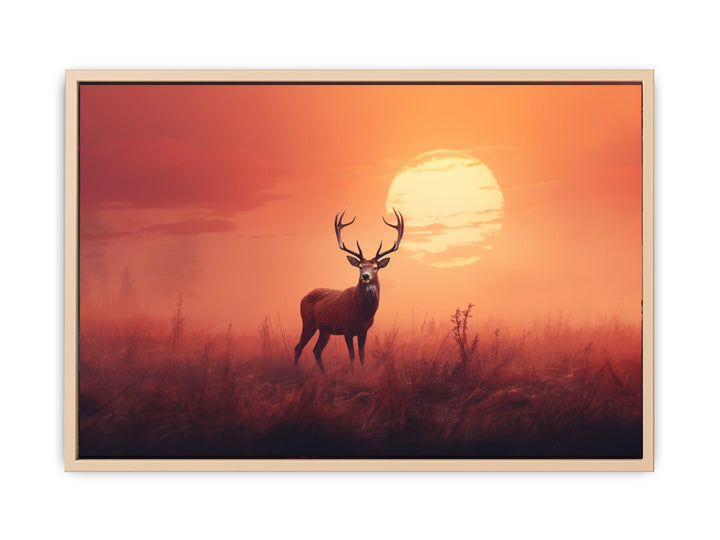 Morning Stag Art  framed Print