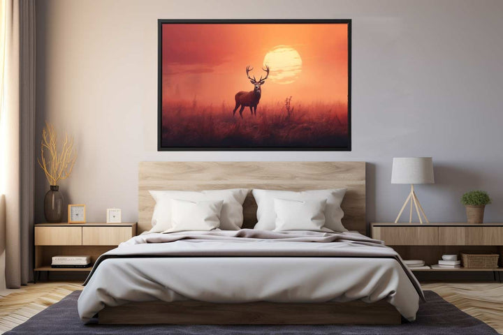 Morning Stag Art  Print