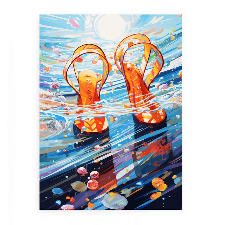 Flip Flops and Ocean  