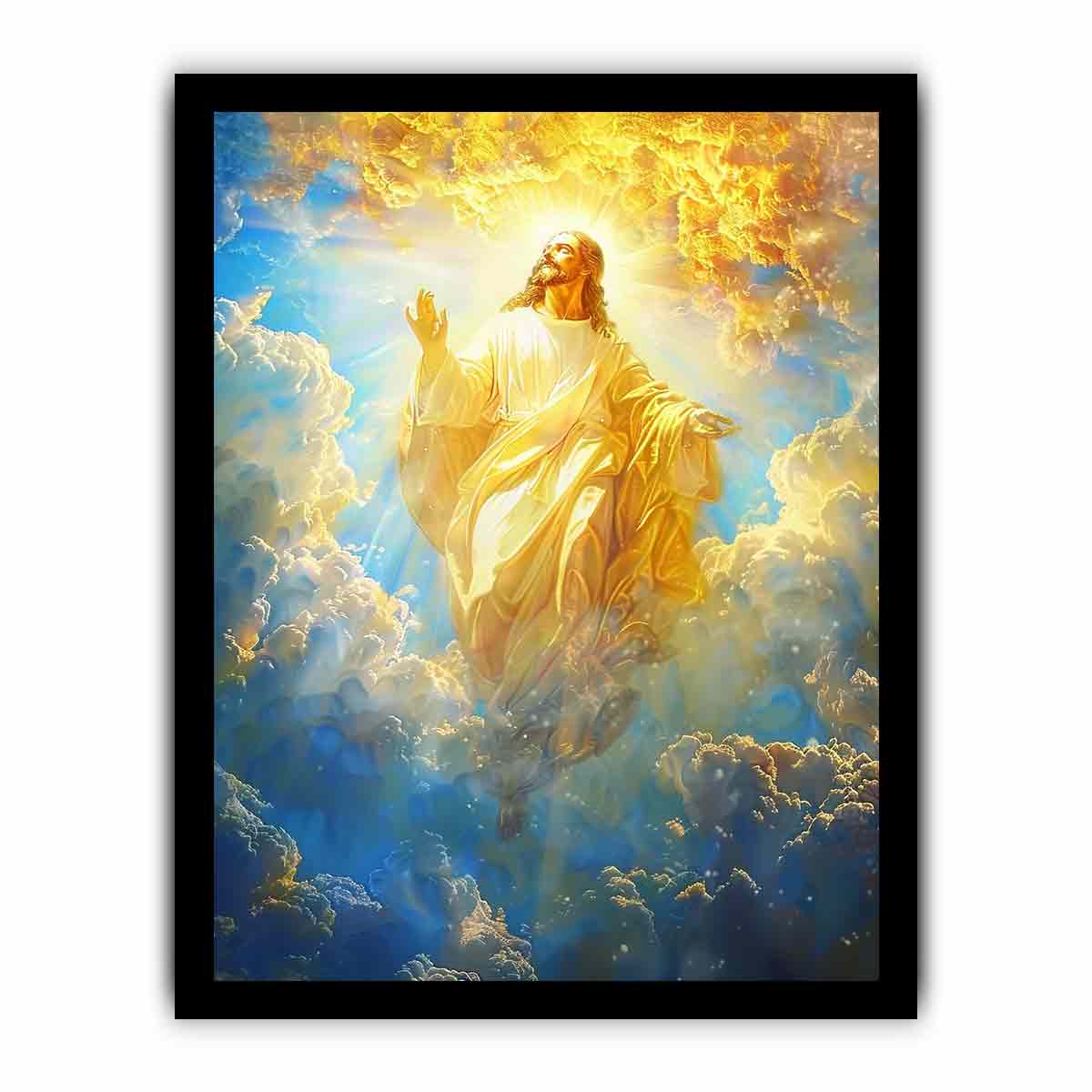 Heavenly Light religious inspirational fine art for bedroom decor.