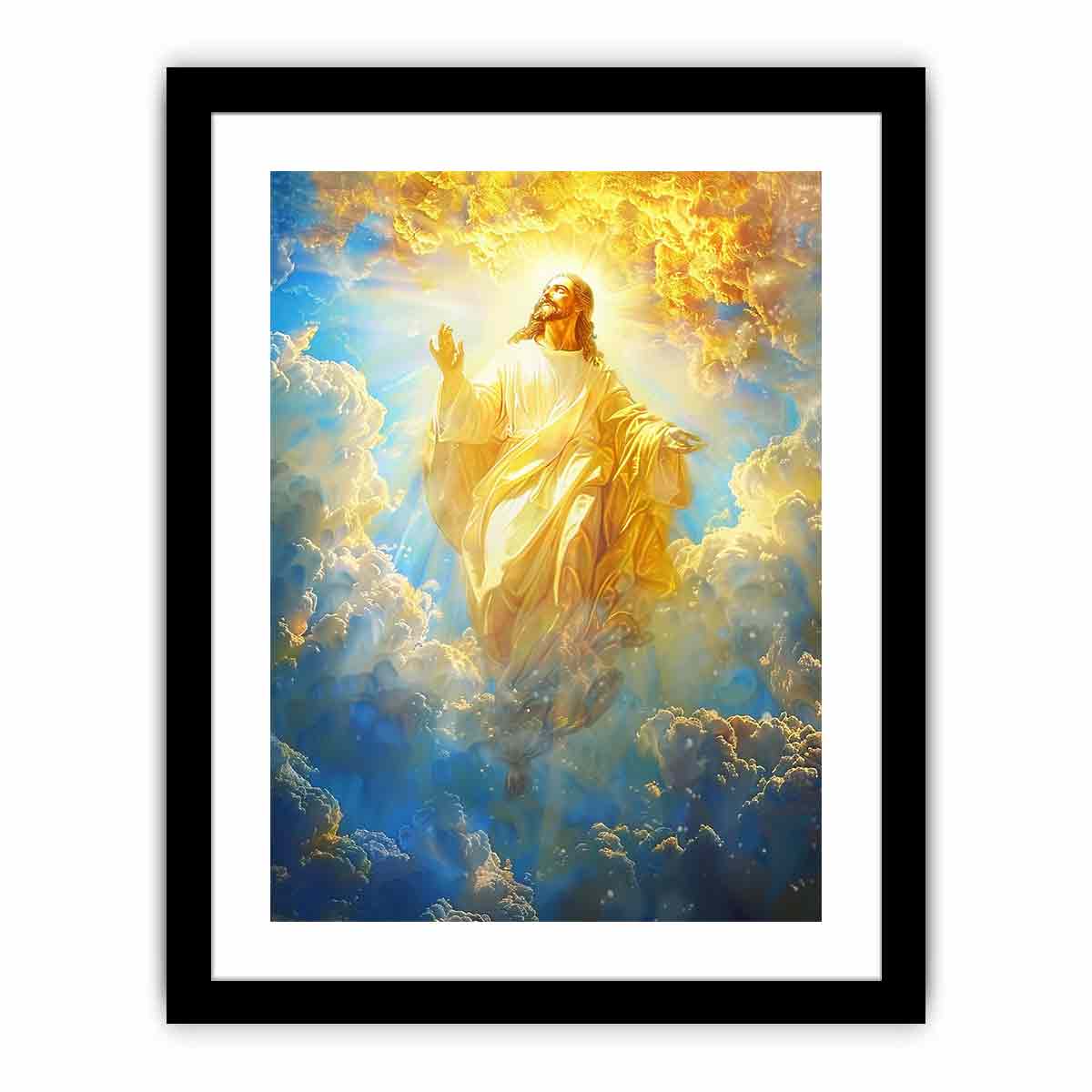 Heavenly Light religious inspirational fine art for bedroom decor.