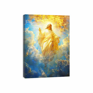 Heavenly Light religious inspirational fine art for bedroom decor.