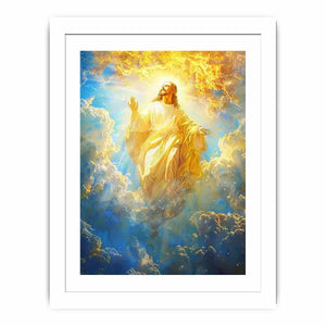 Heavenly Light religious inspirational fine art for bedroom decor.