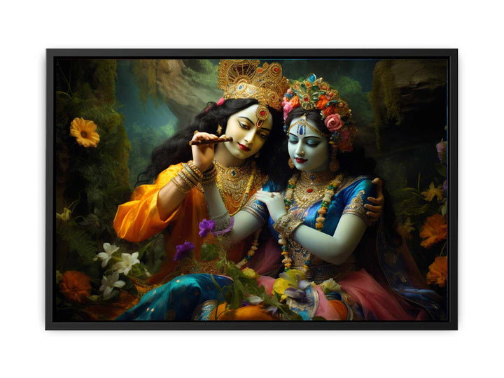 Raha Krishna Painting  canvas Print