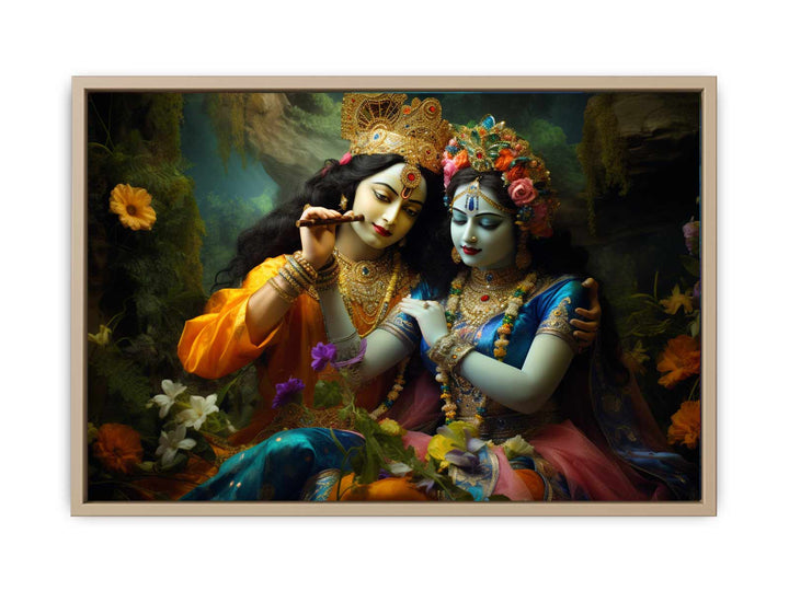 Raha Krishna Painting framed Print