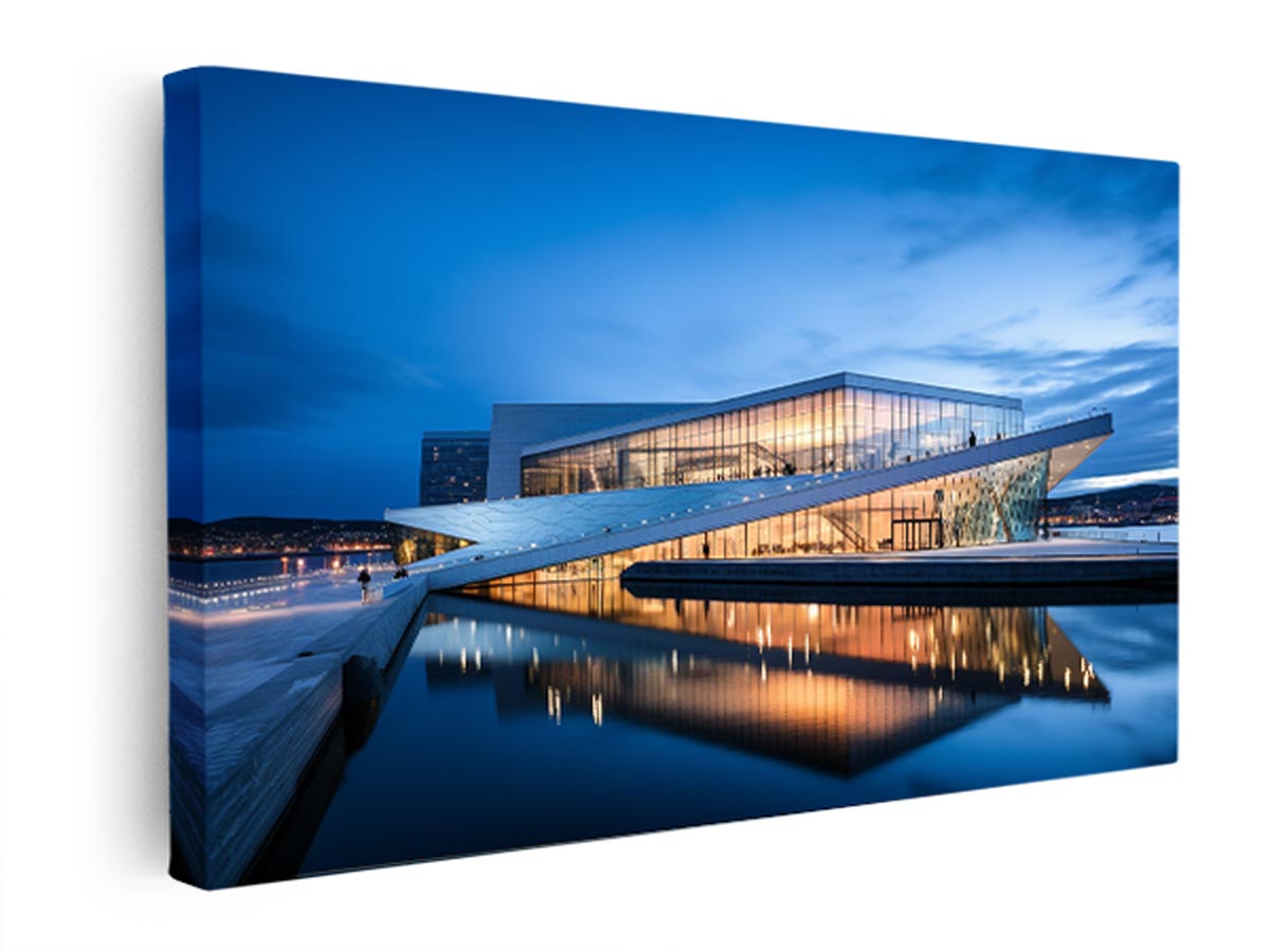 The Norwegian Opera House  canvas Print