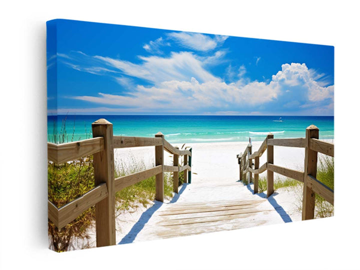 Florida Beach Path  canvas Print