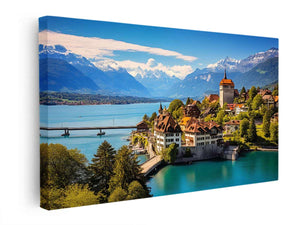 Switzerland Artwork  canvas Print