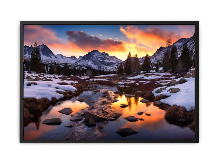 Sunrise In Valley  canvas Print