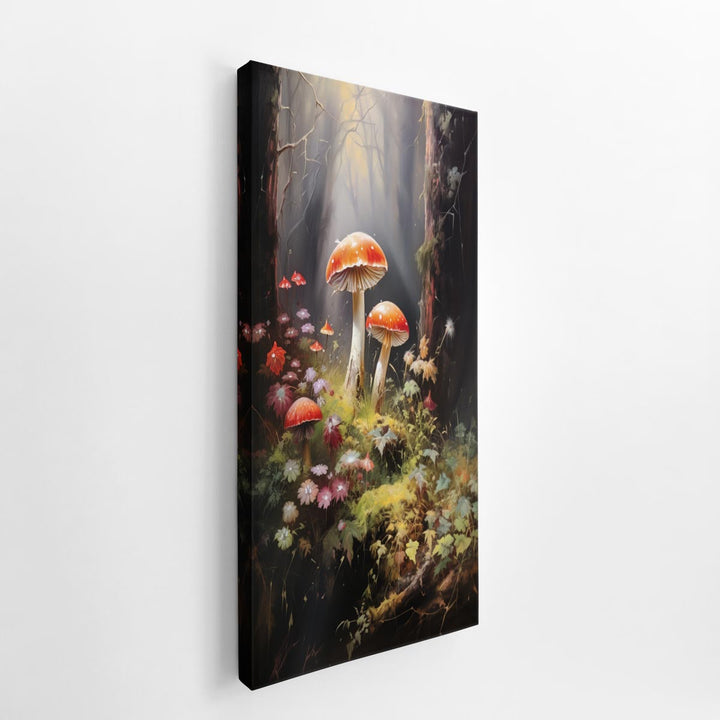 Mushroom Painting  canvas Print