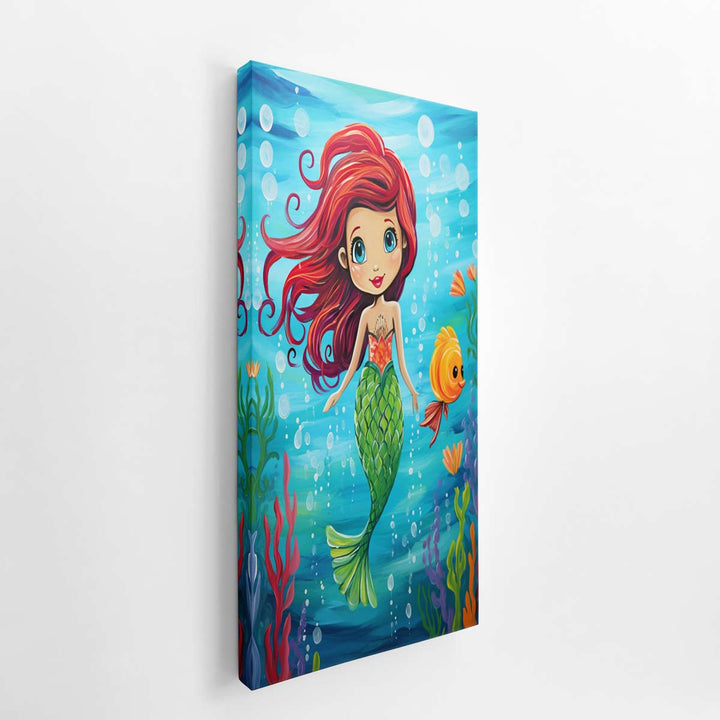 Mermaid Painting  canvas Print