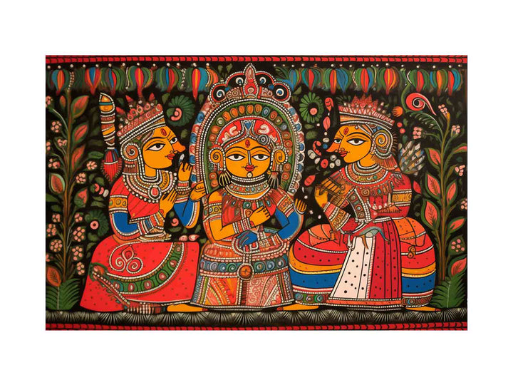 Madhubani Painting Of King