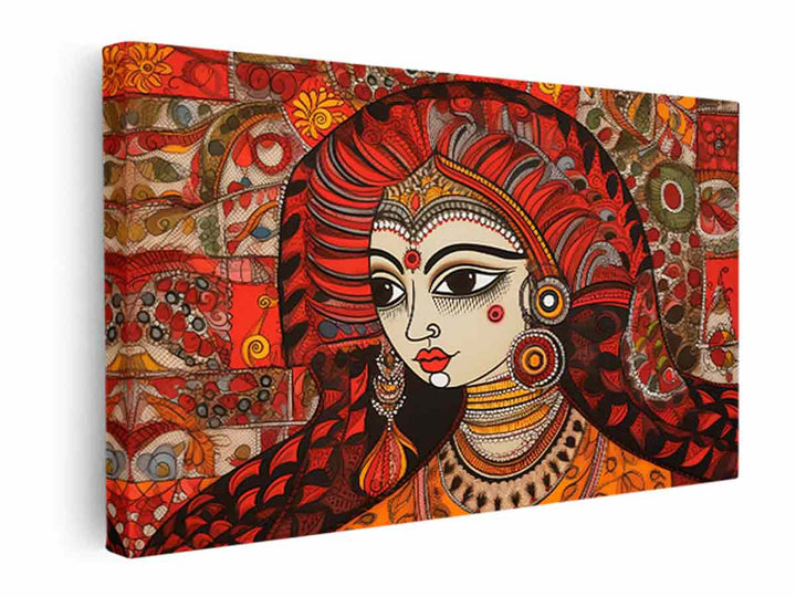 Madhubani Painting  canvas Print