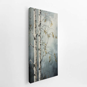Birch Tree Artwork  canvas Print